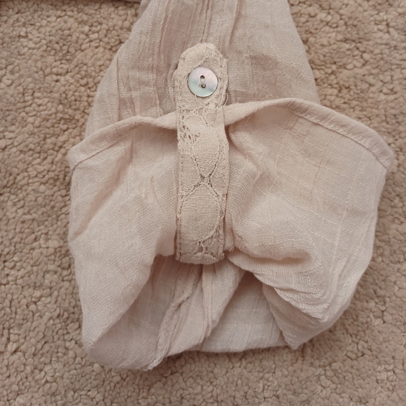 Women's Elementz Button-down Blouse - Cream (XL) - Picture 7 of 7